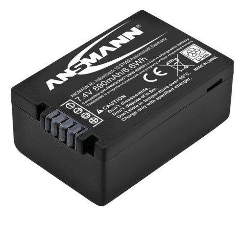 Ansmann Lithium Polymer Camera Battery for Panasonic Lumix 7.4V 890mAh