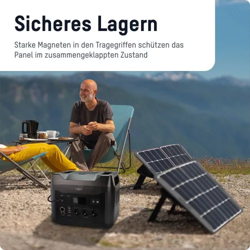 Ansmann portable foldable solar panel 100W