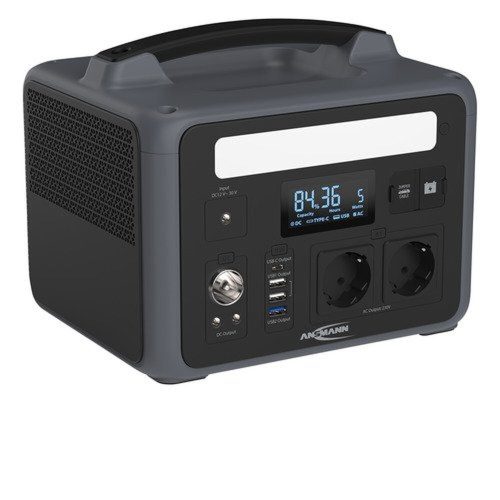 Ansmann portable power source 600W 50Ah LiFePO4 with LED lamp