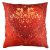 Soft & Stylish Cushion (43 x 43 cm), 50% Cotton/50% Polyester, Washable & Ironable, Concealed Zip, Silicone Filling | Perfect for Home Decor & Comfort