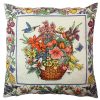 Soft & Stylish Cushion (43 x 43 cm), 50% Cotton/50% Polyester, Washable & Ironable, Concealed Zip, Silicone Filling | Perfect for Home Decor & Comfort