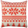 Soft & Stylish Cushion (43 x 43 cm), 50% Cotton/50% Polyester, Washable & Ironable, Concealed Zip, Silicone Filling | Perfect for Home Decor & Comfort