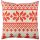 Soft & Stylish Cushion (43 x 43 cm), 50% Cotton/50% Polyester, Washable & Ironable, Concealed Zip, Silicone Filling | Perfect for Home Decor & Comfort