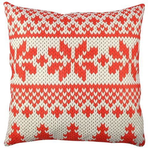 Soft & Stylish Cushion (43 x 43 cm), 50% Cotton/50% Polyester, Washable & Ironable, Concealed Zip, Silicone Filling | Perfect for Home Decor & Comfort