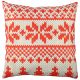 Soft & Stylish Cushion (43 x 43 cm), 50% Cotton/50% Polyester, Washable & Ironable, Concealed Zip, Silicone Filling | Perfect for Home Decor & Comfort