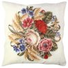 Soft & Stylish Cushion (43 x 43 cm), 50% Cotton/50% Polyester, Washable & Ironable, Concealed Zip, Silicone Filling | Perfect for Home Decor & Comfort
