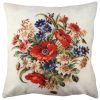 Soft & Stylish Cushion (43 x 43 cm), 50% Cotton/50% Polyester, Washable & Ironable, Concealed Zip, Silicone Filling | Perfect for Home Decor & Comfort