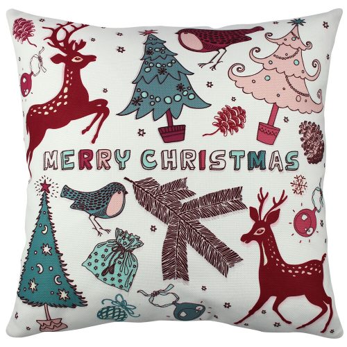 Soft & Stylish Cushion (43 x 43 cm), 50% Cotton/50% Polyester, Washable & Ironable, Concealed Zip, Silicone Filling | Perfect for Home Decor & Comfort