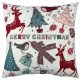 Soft & Stylish Cushion (43 x 43 cm), 50% Cotton/50% Polyester, Washable & Ironable, Concealed Zip, Silicone Filling | Perfect for Home Decor & Comfort