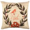 Soft & Stylish Cushion (43 x 43 cm), 50% Cotton/50% Polyester, Washable & Ironable, Concealed Zip, Silicone Filling | Perfect for Home Decor & Comfort