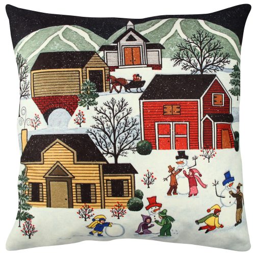 Soft & Stylish Cushion (43 x 43 cm), 50% Cotton/50% Polyester, Washable & Ironable, Concealed Zip, Silicone Filling | Perfect for Home Decor & Comfort