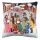 Soft & Stylish Cushion (43 x 43 cm), 50% Cotton/50% Polyester, Washable & Ironable, Concealed Zip, Silicone Filling | Perfect for Home Decor & Comfort