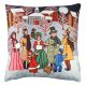 Soft & Stylish Cushion (43 x 43 cm), 50% Cotton/50% Polyester, Washable & Ironable, Concealed Zip, Silicone Filling | Perfect for Home Decor & Comfort