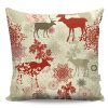 Soft & Stylish Cushion (43 x 43 cm), 50% Cotton/50% Polyester, Washable & Ironable, Concealed Zip, Silicone Filling | Perfect for Home Decor & Comfort