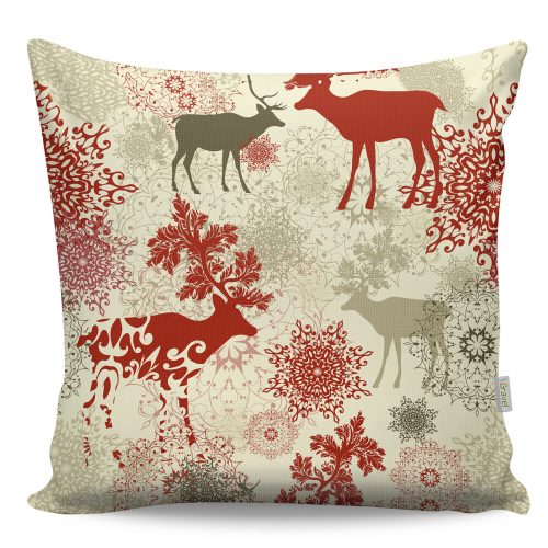 Soft & Stylish Cushion (43 x 43 cm), 50% Cotton/50% Polyester, Washable & Ironable, Concealed Zip, Silicone Filling | Perfect for Home Decor & Comfort