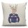 Soft & Stylish Cushion (43 x 43 cm), 50% Cotton/50% Polyester, Washable & Ironable, Concealed Zip, Silicone Filling | Perfect for Home Decor & Comfort