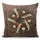 Soft & Stylish Cushion (43 x 43 cm), 50% Cotton/50% Polyester, Washable & Ironable, Concealed Zip, Silicone Filling | Perfect for Home Decor & Comfort