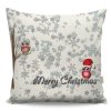 Soft & Stylish Cushion (43 x 43 cm), 50% Cotton/50% Polyester, Washable & Ironable, Concealed Zip, Silicone Filling | Perfect for Home Decor & Comfort