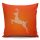 Soft & Stylish Cushion (43 x 43 cm), 50% Cotton/50% Polyester, Washable & Ironable, Concealed Zip, Silicone Filling | Perfect for Home Decor & Comfort