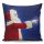 Soft & Stylish Cushion (43 x 43 cm), 50% Cotton/50% Polyester, Washable & Ironable, Concealed Zip, Silicone Filling | Perfect for Home Decor & Comfort