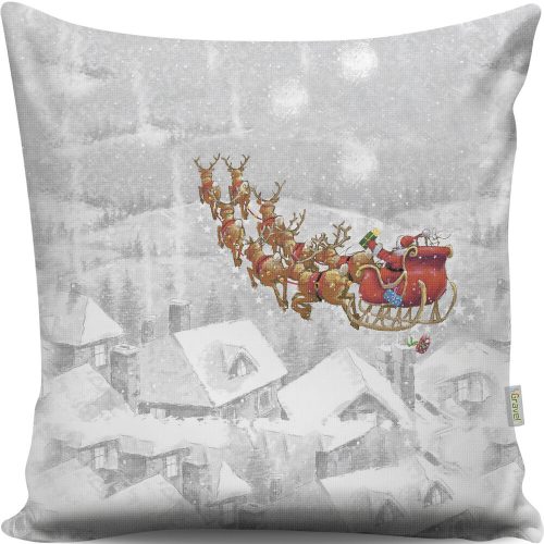 Soft & Stylish Cushion (43 x 43 cm), 50% Cotton/50% Polyester, Washable & Ironable, Concealed Zip, Silicone Filling | Perfect for Home Decor & Comfort