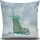 Soft & Stylish Cushion (43 x 43 cm), 50% Cotton/50% Polyester, Washable & Ironable, Concealed Zip, Silicone Filling | Perfect for Home Decor & Comfort