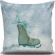 Soft & Stylish Cushion (43 x 43 cm), 50% Cotton/50% Polyester, Washable & Ironable, Concealed Zip, Silicone Filling | Perfect for Home Decor & Comfort