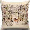 Soft & Stylish Cushion (43 x 43 cm), 50% Cotton/50% Polyester, Washable & Ironable, Concealed Zip, Silicone Filling | Perfect for Home Decor & Comfort