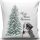 Soft & Stylish Cushion (43 x 43 cm), 50% Cotton/50% Polyester, Washable & Ironable, Concealed Zip, Silicone Filling | Perfect for Home Decor & Comfort