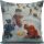 Soft & Stylish Cushion (43 x 43 cm), 50% Cotton/50% Polyester, Washable & Ironable, Concealed Zip, Silicone Filling | Perfect for Home Decor & Comfort
