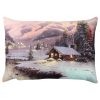 Soft & Stylish Cushion (33 x 48 cm), 50% Cotton/50% Polyester, Washable, Ironable, Concealed Zip, Silicone Filling | Perfect for Home Decor & Comfort