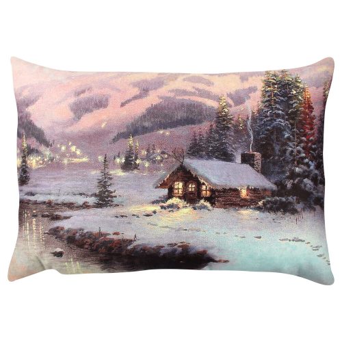 Soft & Stylish Cushion (33 x 48 cm), 50% Cotton/50% Polyester, Washable, Ironable, Concealed Zip, Silicone Filling | Perfect for Home Decor & Comfort