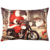 Soft & Stylish Cushion (33 x 48 cm), 50% Cotton/50% Polyester, Washable, Ironable, Concealed Zip, Silicone Filling | Perfect for Home Decor & Comfort