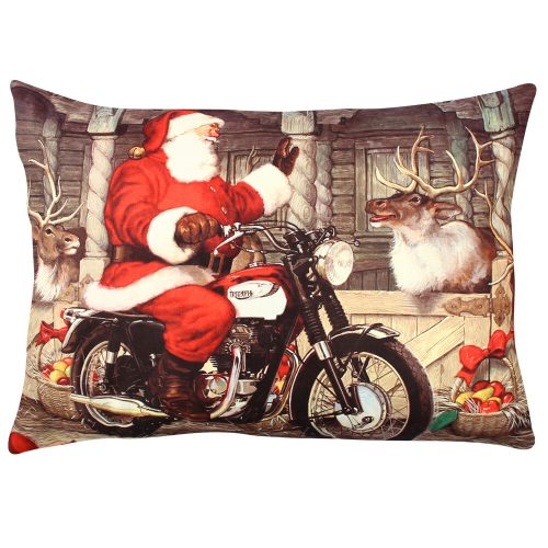 Soft & Stylish Cushion (33 x 48 cm), 50% Cotton/50% Polyester, Washable, Ironable, Concealed Zip, Silicone Filling | Perfect for Home Decor & Comfort