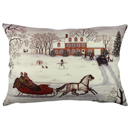 Soft & Stylish Cushion (33 x 48 cm), 50% Cotton/50% Polyester, Washable, Ironable, Concealed Zip, Silicone Filling | Perfect for Home Decor & Comfort