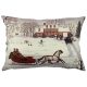 Soft & Stylish Cushion (33 x 48 cm), 50% Cotton/50% Polyester, Washable, Ironable, Concealed Zip, Silicone Filling | Perfect for Home Decor & Comfort