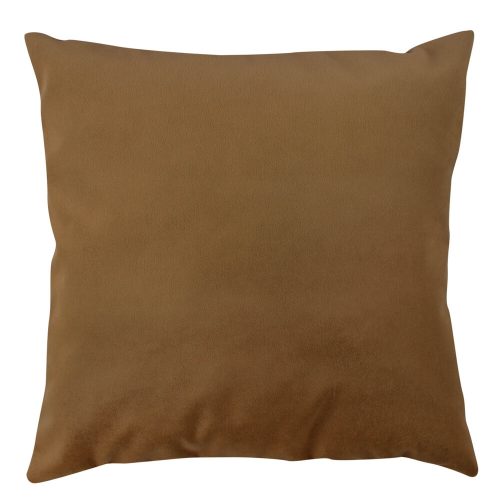 Brown Cushion (43 x 43 cm), 100% Polyester, Washable & Ironable, Concealed Zip, Silicone Filling | Soft & Stylish for Home Decor & Comfort