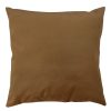 Brown Cushion (43 x 43 cm), 100% Polyester, Washable & Ironable, Concealed Zip, Silicone Filling | Soft & Stylish for Home Decor & Comfort