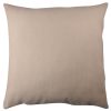 Bone White Cushion (43 x 43 cm), 100% Polyester, Washable & Ironable, Concealed Zip, Silicone Filling | Soft & Stylish for Home Decor & Comfort