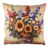 Soft & Stylish Cushion (43 x 43 cm), 50% Cotton/50% Polyester, Washable & Ironable, Concealed Zip, Silicone Filling | Perfect for Home Decor & Comfort