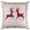 Soft & Stylish Cushion (43 x 43 cm), 50% Cotton/50% Polyester, Washable & Ironable, Concealed Zip, Silicone Filling | Perfect for Home Decor & Comfort