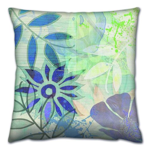 Soft & Stylish Cushion (43 x 43 cm), 50% Cotton/50% Polyester, Washable & Ironable, Concealed Zip, Silicone Filling | Perfect for Home Decor & Comfort