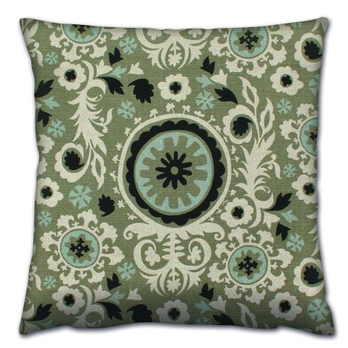 Soft & Stylish Cushion (43 x 43 cm), 50% Cotton/50% Polyester, Washable & Ironable, Concealed Zip, Silicone Filling | Perfect for Home Decor & Comfort