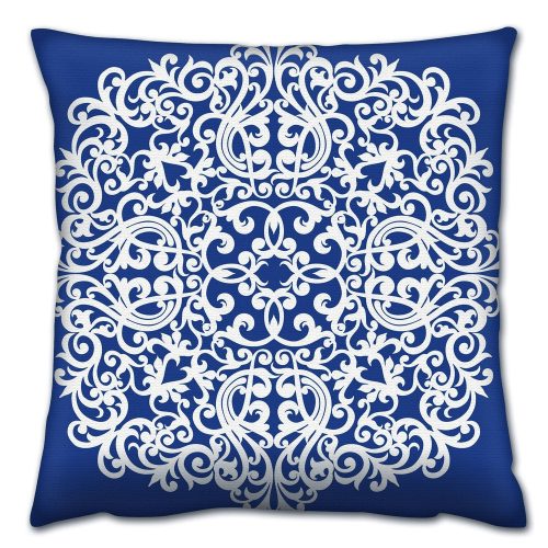 Soft & Stylish Cushion (43 x 43 cm), 50% Cotton/50% Polyester, Washable & Ironable, Concealed Zip, Silicone Filling | Perfect for Home Decor & Comfort