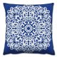 Soft & Stylish Cushion (43 x 43 cm), 50% Cotton/50% Polyester, Washable & Ironable, Concealed Zip, Silicone Filling | Perfect for Home Decor & Comfort