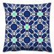 Soft & Stylish Cushion (43 x 43 cm), 50% Cotton/50% Polyester, Washable & Ironable, Concealed Zip, Silicone Filling | Perfect for Home Decor & Comfort