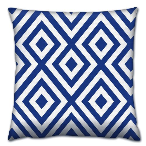 Soft & Stylish Cushion (43 x 43 cm), 50% Cotton/50% Polyester, Washable & Ironable, Concealed Zip, Silicone Filling | Perfect for Home Decor & Comfort
