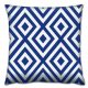 Soft & Stylish Cushion (43 x 43 cm), 50% Cotton/50% Polyester, Washable & Ironable, Concealed Zip, Silicone Filling | Perfect for Home Decor & Comfort