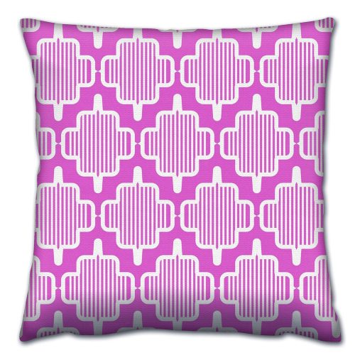 Soft & Stylish Cushion (43 x 43 cm), 50% Cotton/50% Polyester, Washable & Ironable, Concealed Zip, Silicone Filling | Perfect for Home Decor & Comfort