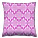 Soft & Stylish Cushion (43 x 43 cm), 50% Cotton/50% Polyester, Washable & Ironable, Concealed Zip, Silicone Filling | Perfect for Home Decor & Comfort